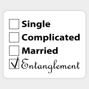 Single Complicated Married Entanglement Sticker